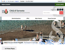 Tablet Screenshot of comune.sorrento.na.it